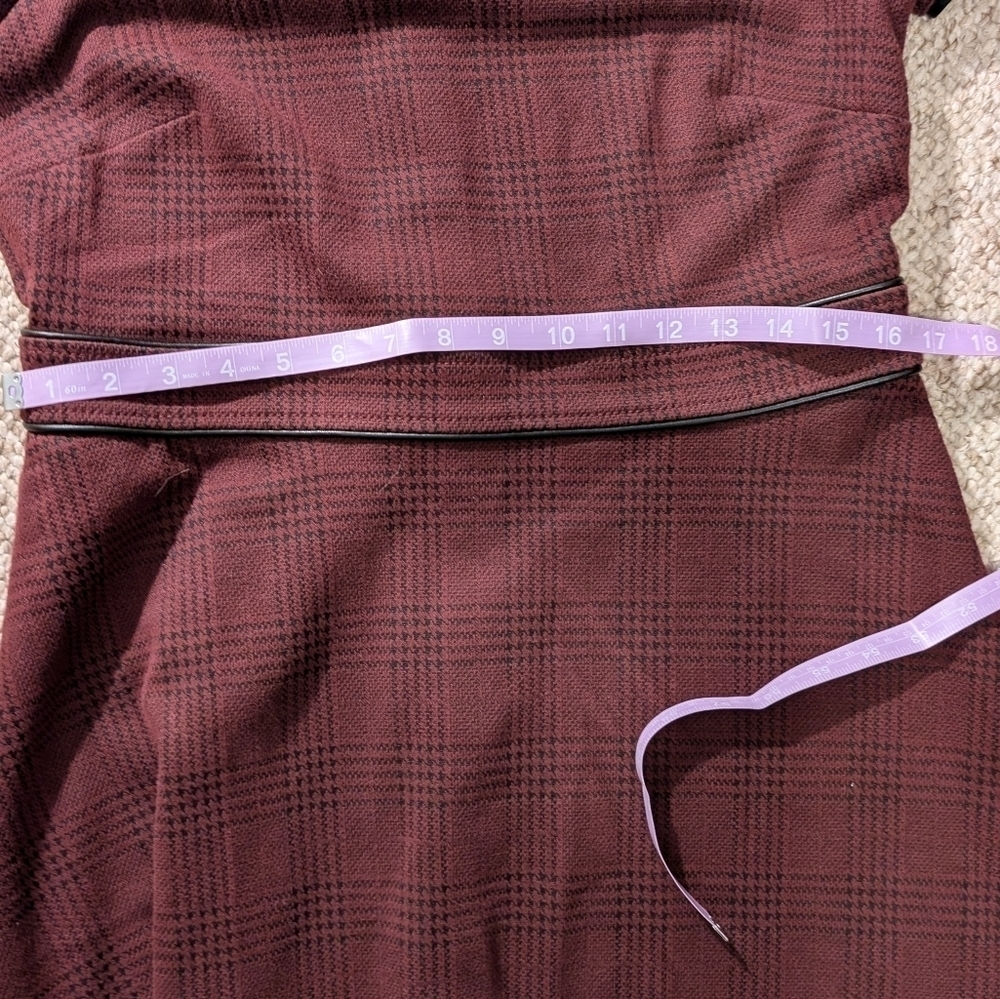 Ann Taylor burgundy dress size 6 - Picture 7 of 9